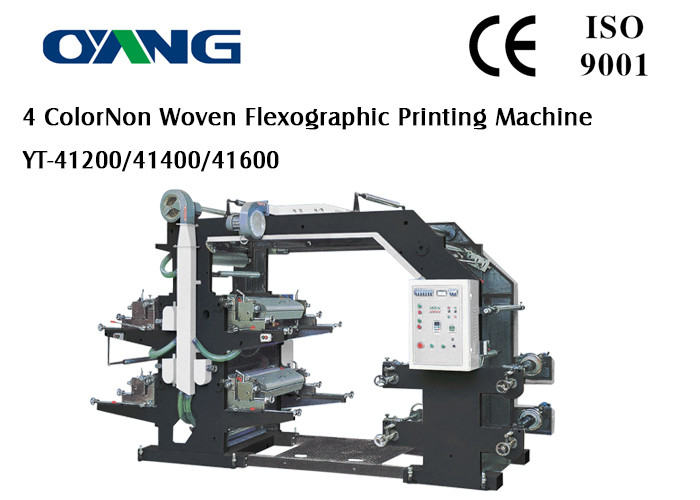 ผ้าทอแบบไม่ทอ Flexographic Printing Machine สี่สี